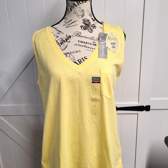 Yellow Tank Top Natural Reflections (Bass Pro) NWT - Picture 2 of 12